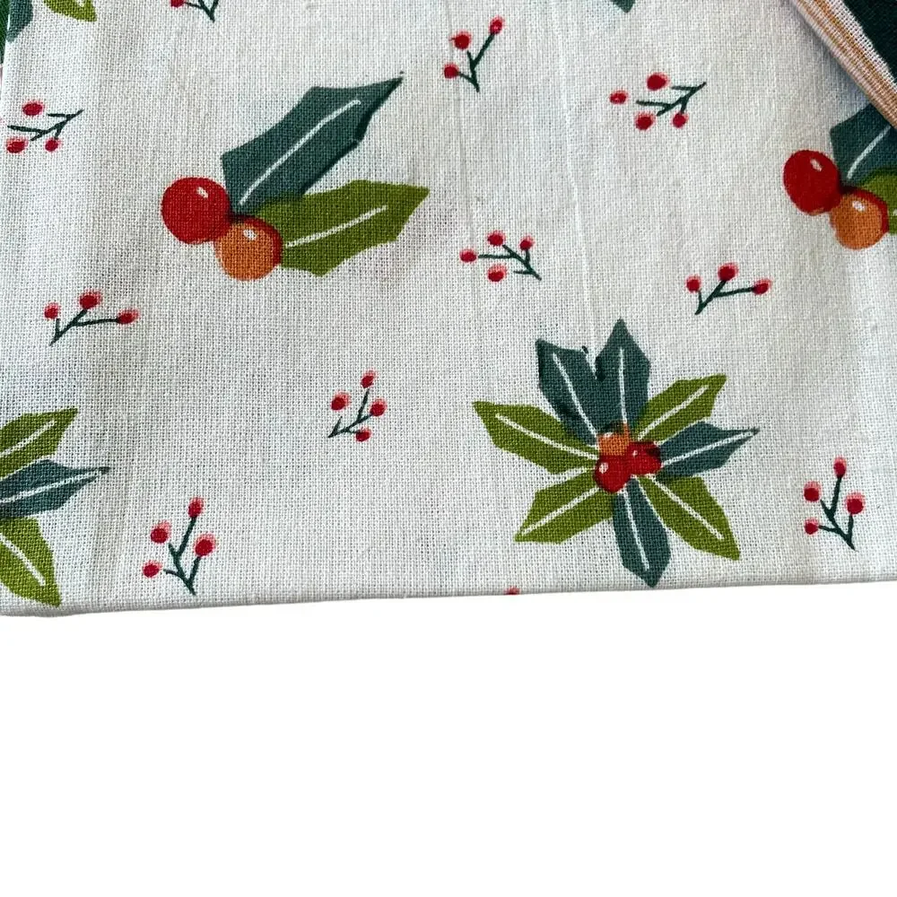 MAHOGANY Set of 3 Christmas Holiday Printed Flour Sack Kitchen Towels New